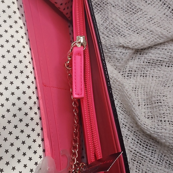 Patent Leather Gold Studded Wallet Clutch w/Removable Card Insert by NOBO - Picture 4 of 8